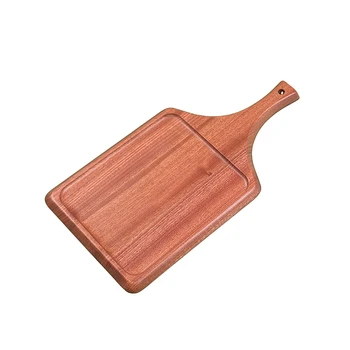 

Solid Wood Pallet Japanese Style with Handle Rectangle Wooden Food Plate Chopping Board Household Kitchen Supplies Tableware