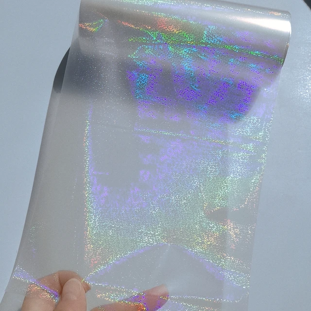 Transparent Stained Glass Holographic Foil Fusing Rolls, DIY