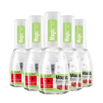 

NEW Magic Nail Polish Remover 15ml Burst UV&LED Gel Off Gel Healthy Soak Remover Remover Cleaner Fast Nail For Manicure Pol E0H2