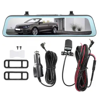 

11.66in 1080P Auto Car DVR Video Recorder Dual Lens High Definition Universal Dash Cam Car Camera Recorder