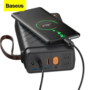 

Baseus Car Power Bank jumper Starting Device 16000mAh Portable Start Box Booster 110V/220 AC Output Auto Car Emergency Battery