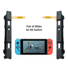 Deslizador de riel deslizante L R Con Cable flexible para Joy Con, Riel de pieza de sustitución para mando de Nintendo Switch, accesorios para Gamepad
