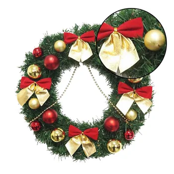 

Christmas Wreath Door Hanging Artificial Garland Wall Festival Xmas Window 30cm Dia PVC Hanging On The Door Or On The Wall