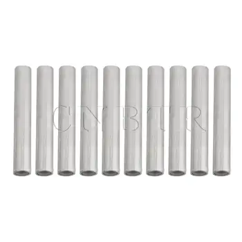 

CNBTR 10pcs Sliver 1.5cm Stainless Steel Seamless Polished Tube Hollow Style