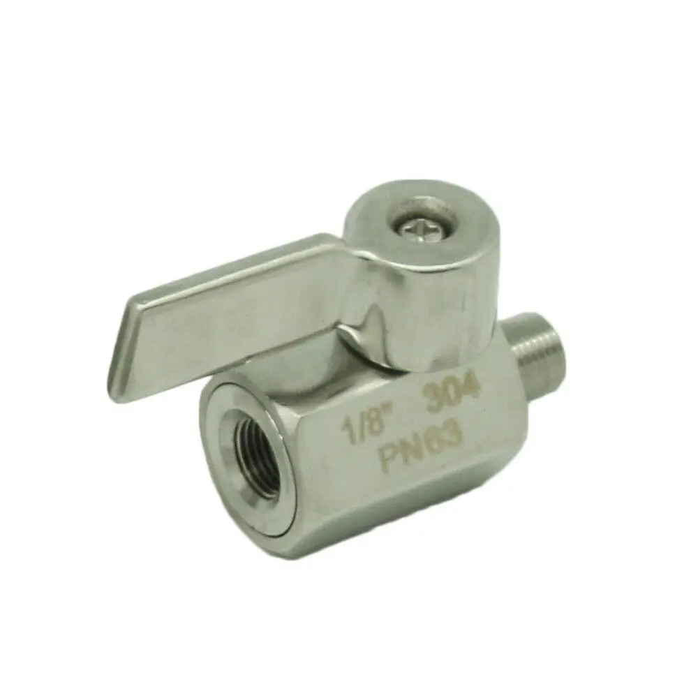 Новый 1/8 &quotнержавеющий мини шаровой кран с нержавеющей ручкой NPT FxM резьба SS304 |
