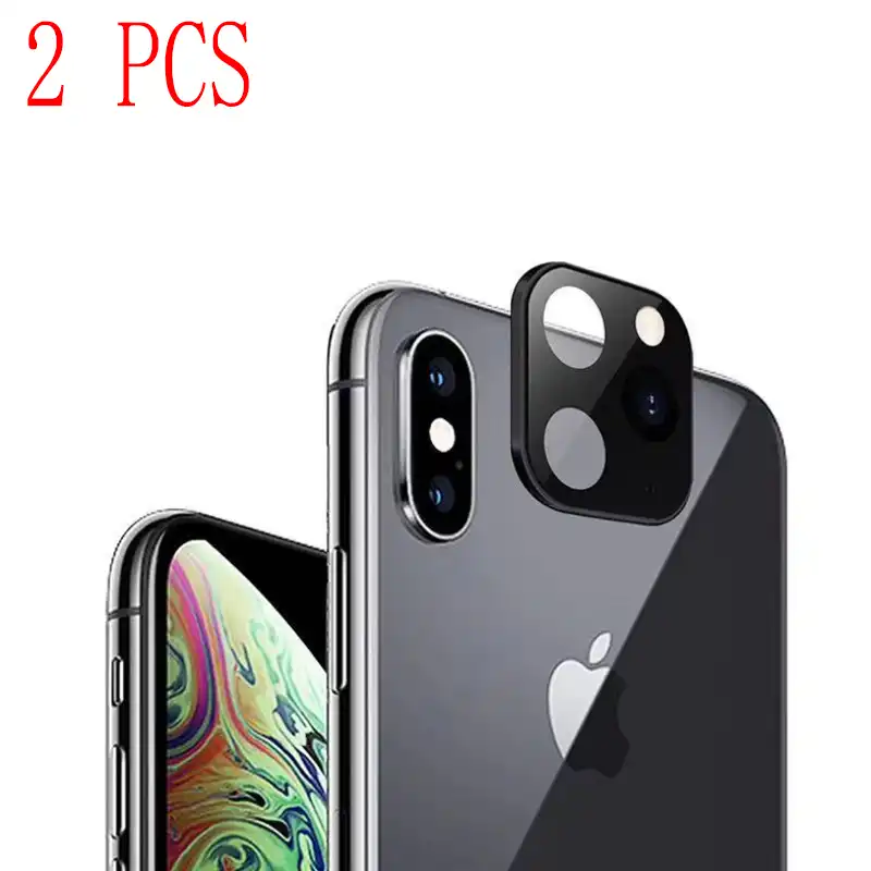2pcs For Iphone Apple X Xs Max Lens Seconds Change To Iphone 11