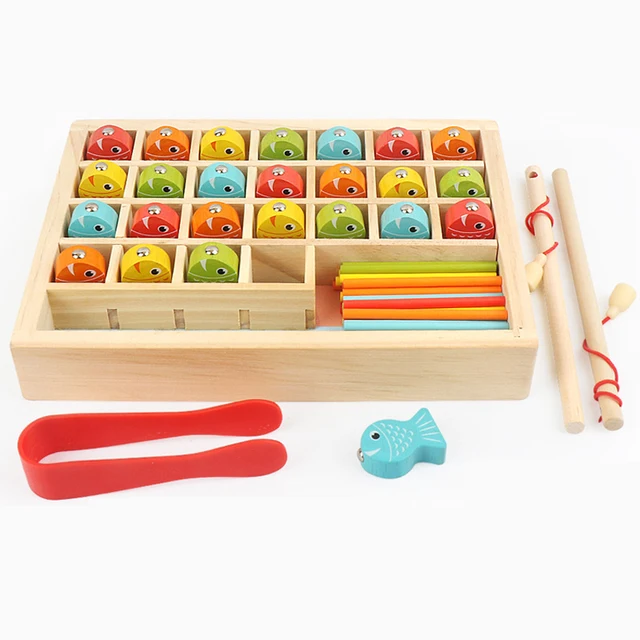 Wooden Math Fishing Kit