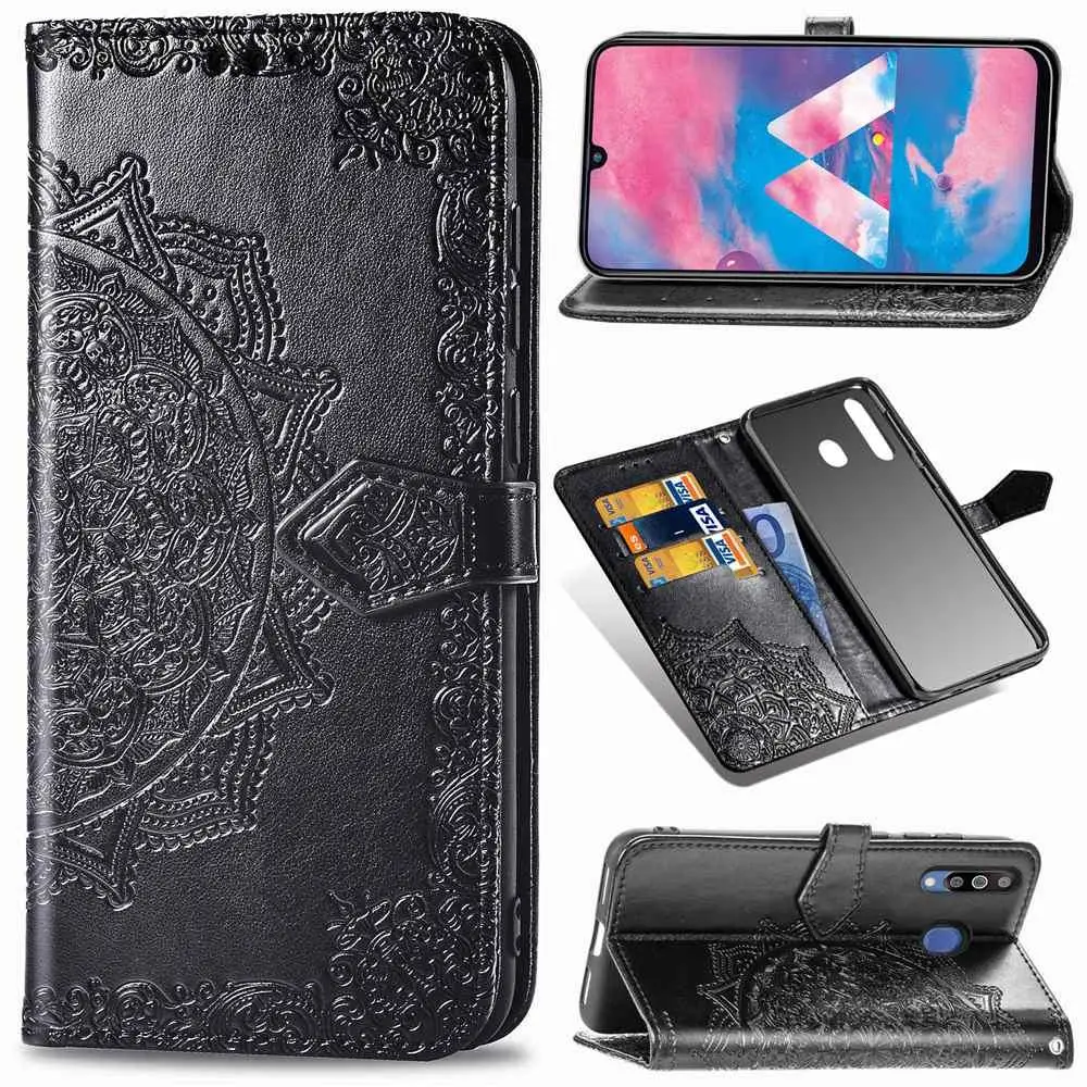 Кожаный чехол-книжка кошелек чехол для samsung Galaxy Note 10 Pro M10 M20 S8 S9 S10 плюс J4 J6 A6 A8 плюс A7 A9 цветочный чехол с рисунком в армейском стиле