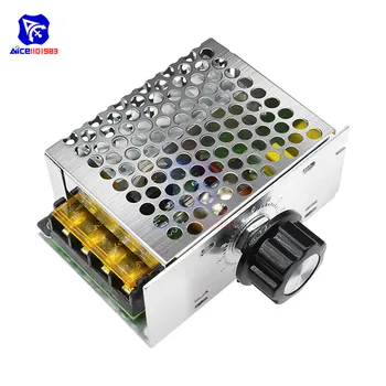 

diymore 4000W AC 220V SCR Voltage Regulator Dimmer Motor Speed Controller Module Adjustable Potentiometer with Aluminum Case