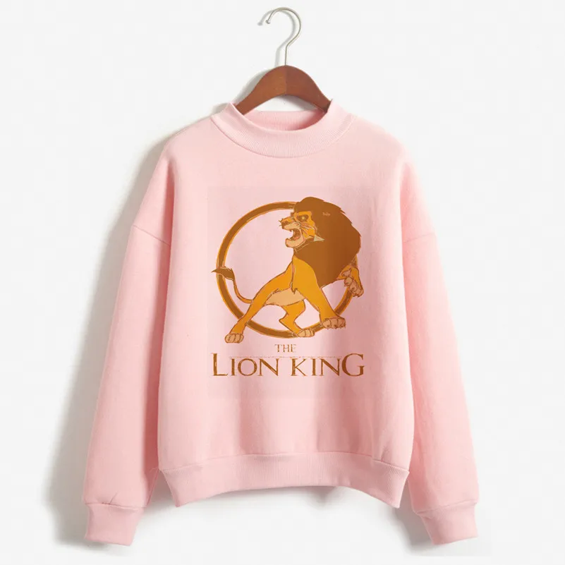 P1713E-pink Новинка года, толстовки с капюшоном «Король Лев хакуна матата», женская модная толстовка с текстовым принтом, женская одежда 90 s, Толстовка Harajuku - Цвет: P1713E-pink