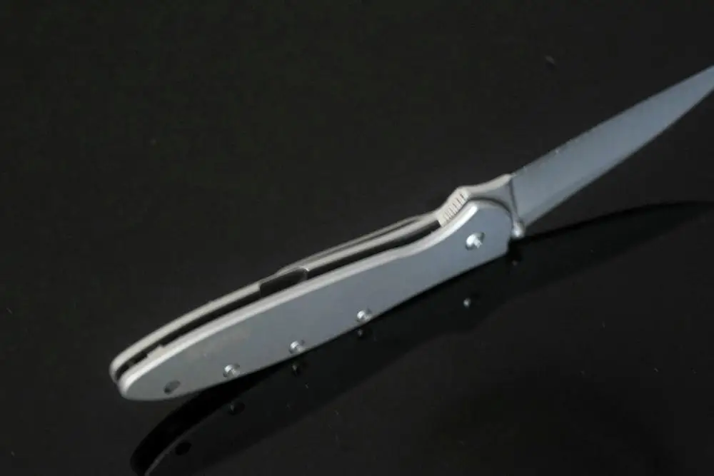 TRSKT Leek 1660 складной Флиппер нож для выживания походные ножи тактические 420HC стальное лезвие, 410 ручка из нержавеющей стали Прямая поставка