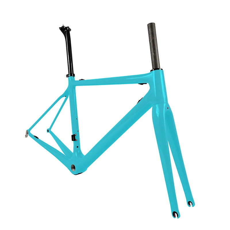Flash Deal Superlight Classisc style carbon Road bike frameset with fork/seatpost/handlebarUltra-light 975g DI2/Mechanical 3
