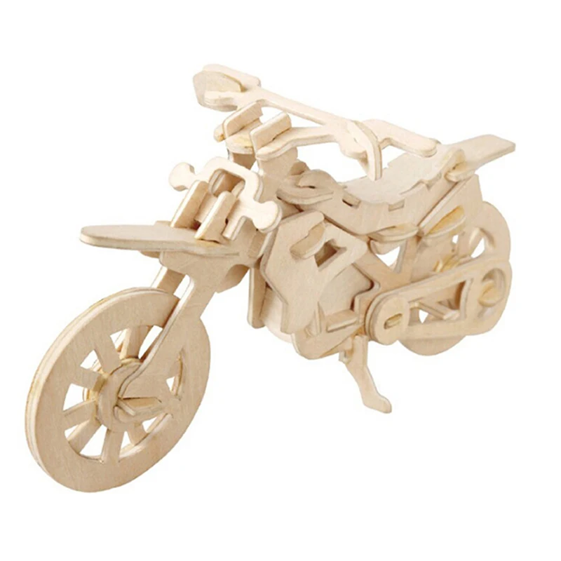 DIY 3D деревянная головоломка для детей головоломки детские игрушки деревянные машины грузовик животные пазлы Игрушки Обучающие Модели Строительные наборы для детей - Цвет: 11