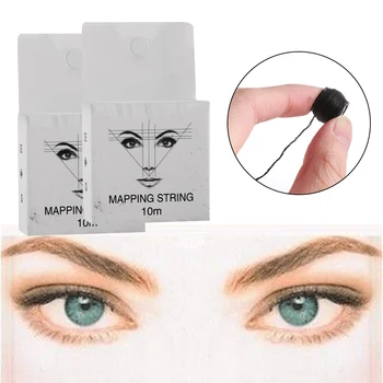

10m Pre-ink String For Microblading Eyebow Make Up Dyeing Liners Thread Semi Permanent Positioning Eyebrow Measuring Tool Mappin