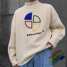 2020FW suelto Adererror hombres suéter mujer 1:1 alta calidad Onesize cuello redondo Vintage Ader Error suéter