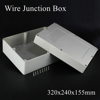 

320x240x155mm ABS IP65 Waterproof Plastic Wire Junction Box Distribution Enclosure Project Case Electronic Terminal Instrument
