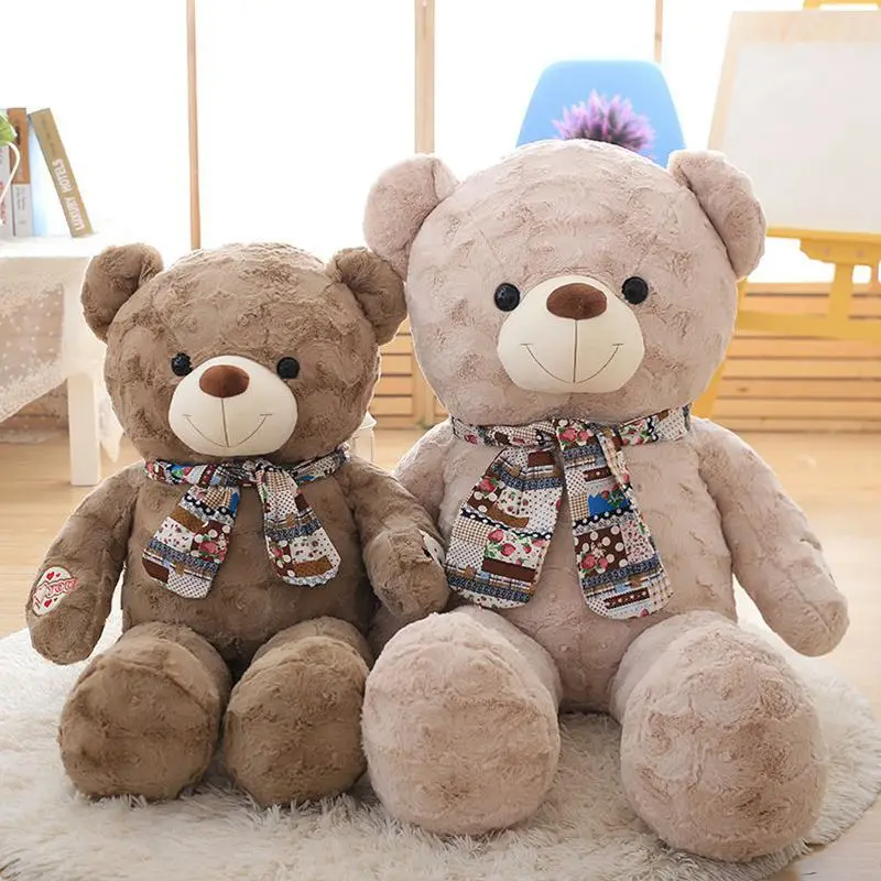 

Hot Selling New Style Bear with Scarf Creative Plush Toy Doll-Processing Customizable Logo Recruit Agents