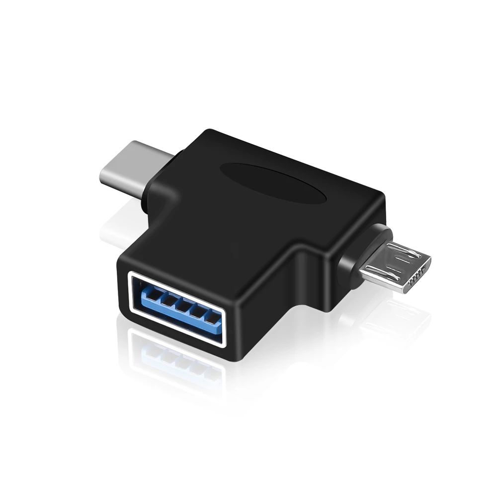 

HOT 2 in 1 Phone OTG Adapter Micro USB Type C to USB 3.0 Converter Charging Data Sync Cable for Huawei LG HTC Samsung Xiaomi