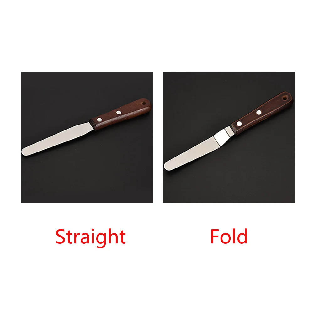 Cream Spatula Knife DIY Kitchen Cake Non Slip Baking Decorating Tools Icing Frosting Professional Smoother Stainless Steel