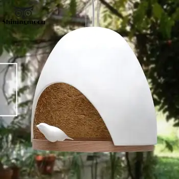 

Vintage Home Decor Resin Bird Cage Pendant Lights Nordic E27 Pendant Lamp Restaurant Bar Creative Hanglamp Lighting Fixtures