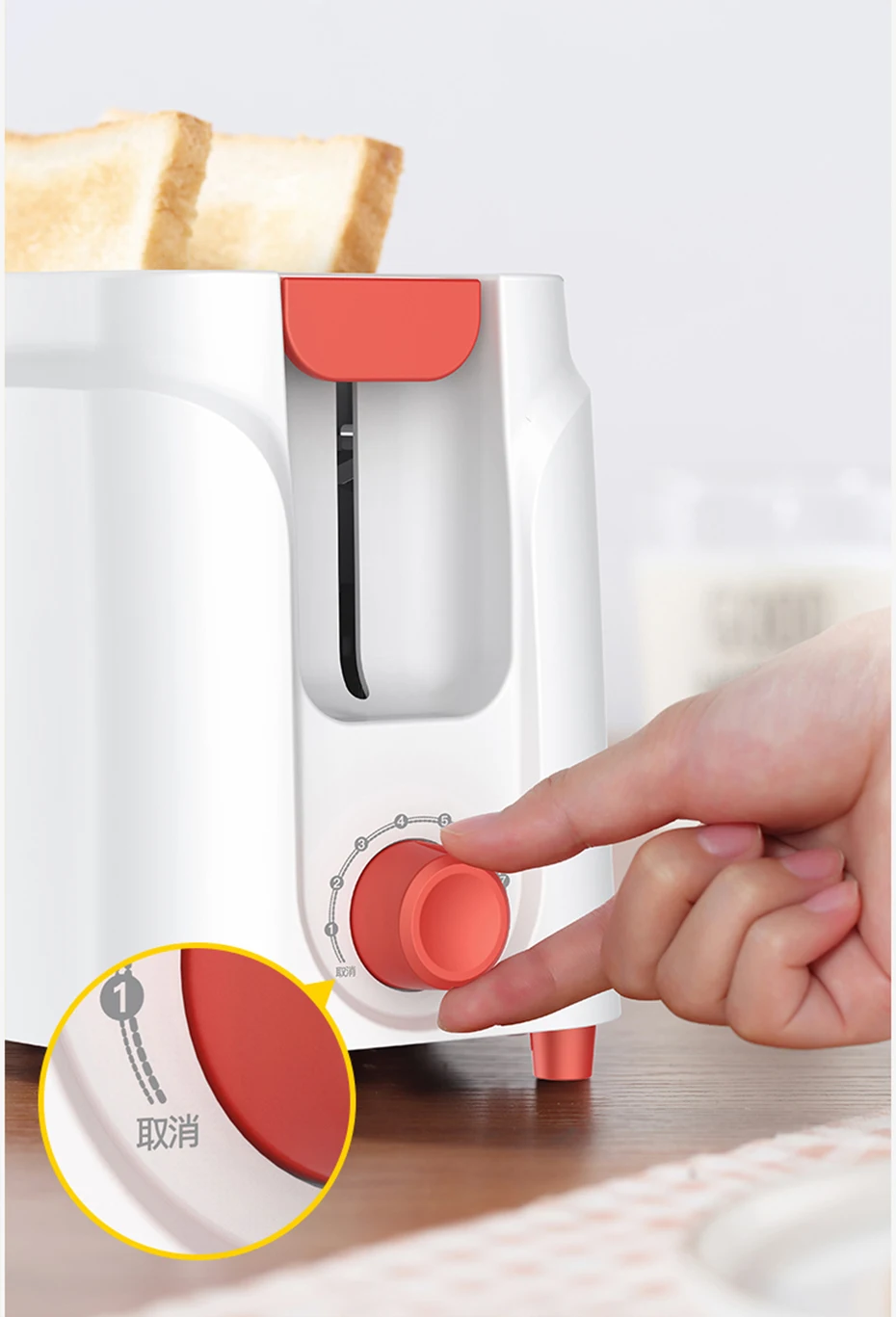 Deerma автоматическая электрическая машина для выпечки хлеба тостер для завтрака тост сэндвич-мейкер 9 передач Регулируемая Бытовая домашняя