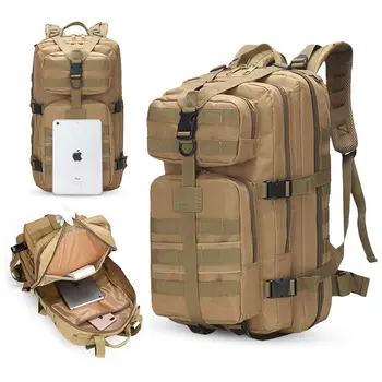 

35L Men Tactical Backpack 3P Military Unisex Waterproof Hiking Trekking Bag Outdoor Camping Hunting Sport Travel Backpack