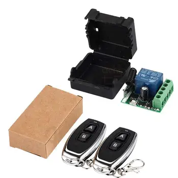 

DC 12V 433Mhz Wireless RF Relay Remote Control Switch Receiver Module + 2 Transmitters