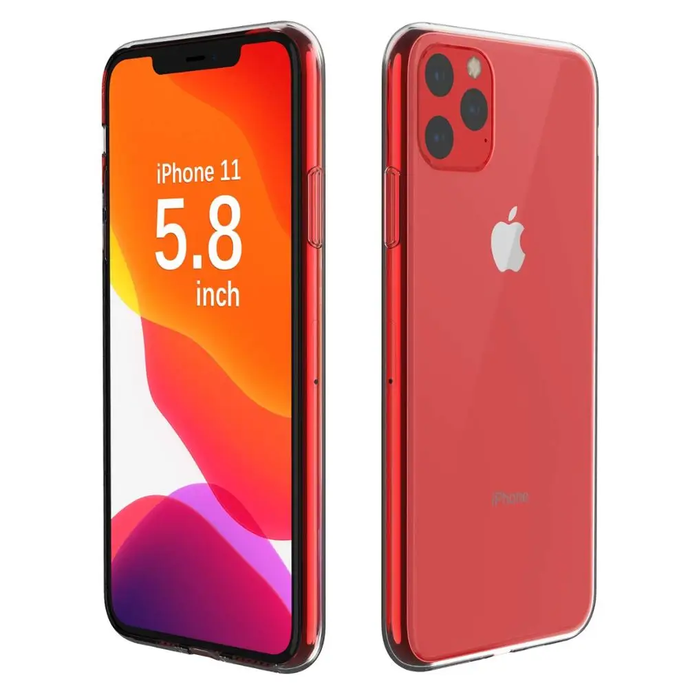 

Transparent Silicone Case for iPhone 11 2019 on iPhone 11Pro Max Ultra Thin Clear Soft TPU Case Cover for iPhone 11 5.8"6.1"6.5"