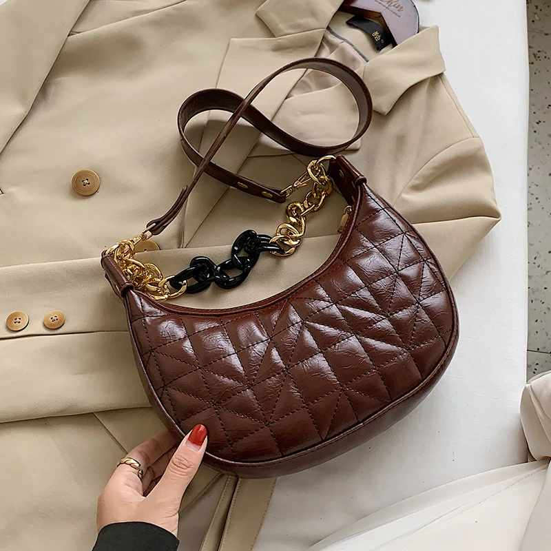 Luxury Designer 2021 Women Bags Fashion Chain Shoulder Crossbody Hand Small Handbags Branded Female Purse New | Багаж и сумки