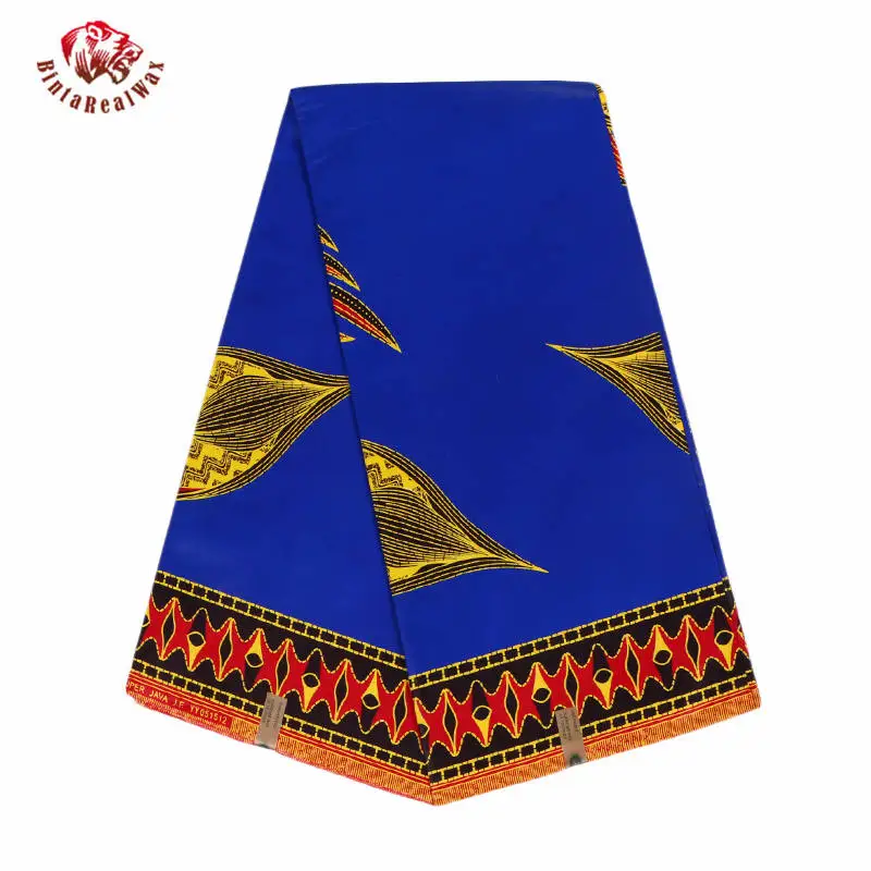 Воск bintarealLatest африканская Ткань 6 ярдов настоящий голландский воск ткань высокого качества цветочный узор 24FS1088