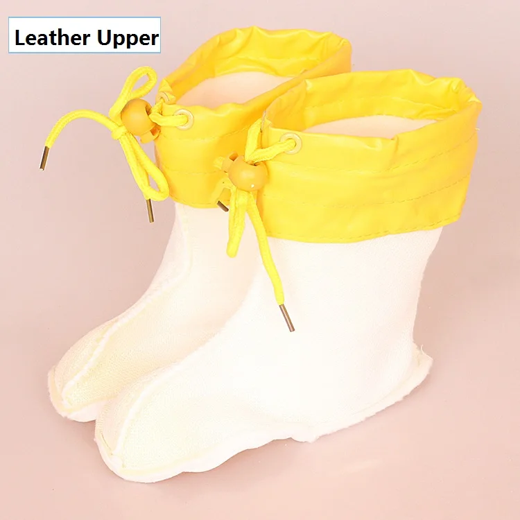 Aleafalling детская обувь чехол от дождя для детей сохраняет тепло хлопок или кожа