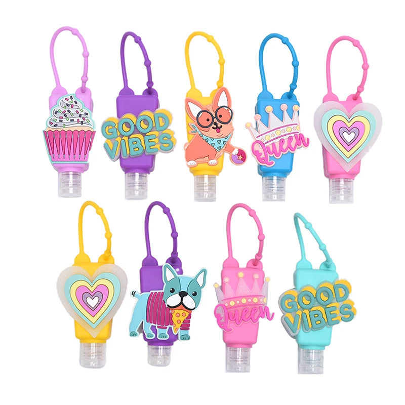 Mini desinfectante de manos para niños, botella vacía portátil de viaje, soporte de Gel de seguridad desechable sin necesidad de limpiar, dispensador de jabón, soporte de Gel de manos