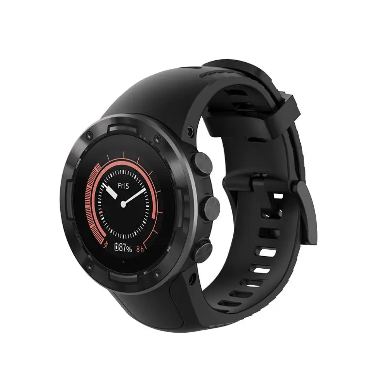 Watch with silicone strap fitness strap for Suunto 5 adjustable strap strap U50D for smart watch
