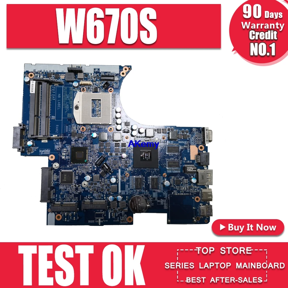Материнская плата для ноутбука подходит Clevo W670SZ W670SJ 6-77-W670SJ00-D02 D01 | Компьютеры и