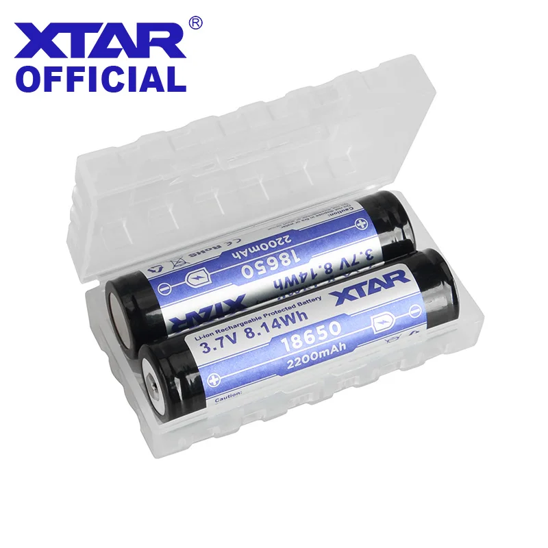 XTAR Plastic Battery Case Holder Storage Box For 18350 16340 18650 Battery Container Bag Case Organizer Battery Storage Box afbeelding