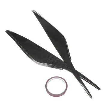 

Hot Carbon Fiber/Fiberglass Car Headlight Eyebrow Cover Trim Head Lamp Eyelid Sticker For Ford/Mondeo MK4 2007-2013