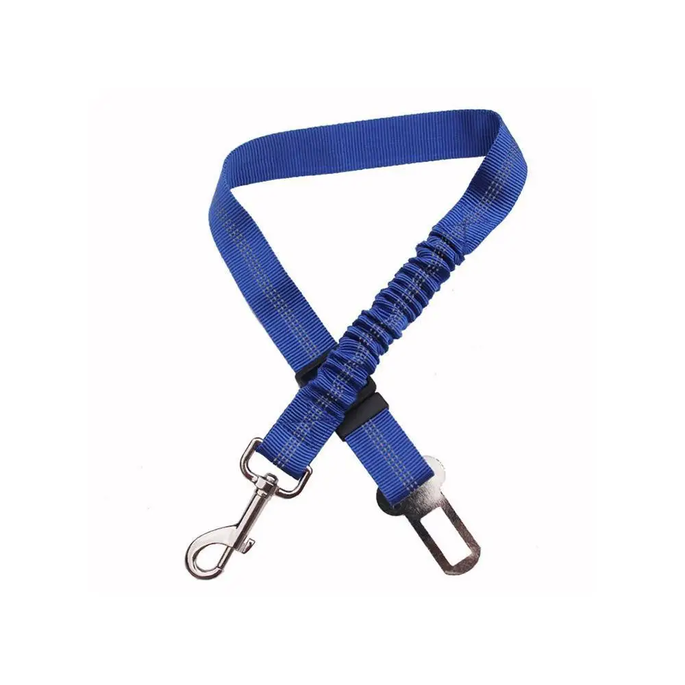 Blue Belt Товары для домашних животных, автомобильный ремень безопасности для собак, поводок для собак, тяговые ремни, амортизирующие эластичные Светоотражающие ремни безопасности, поводок для собак - Цвет: Blue Belt