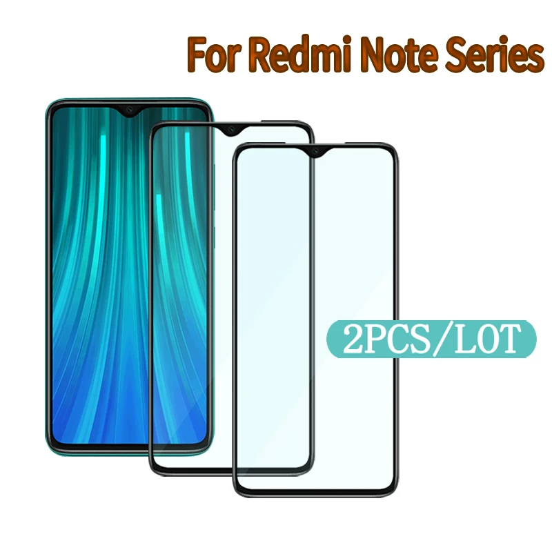 Закаленное стекло для Xiaomi Redmi Note 6 7 8 Pro 2 шт. защитная пленка экрана защитное |