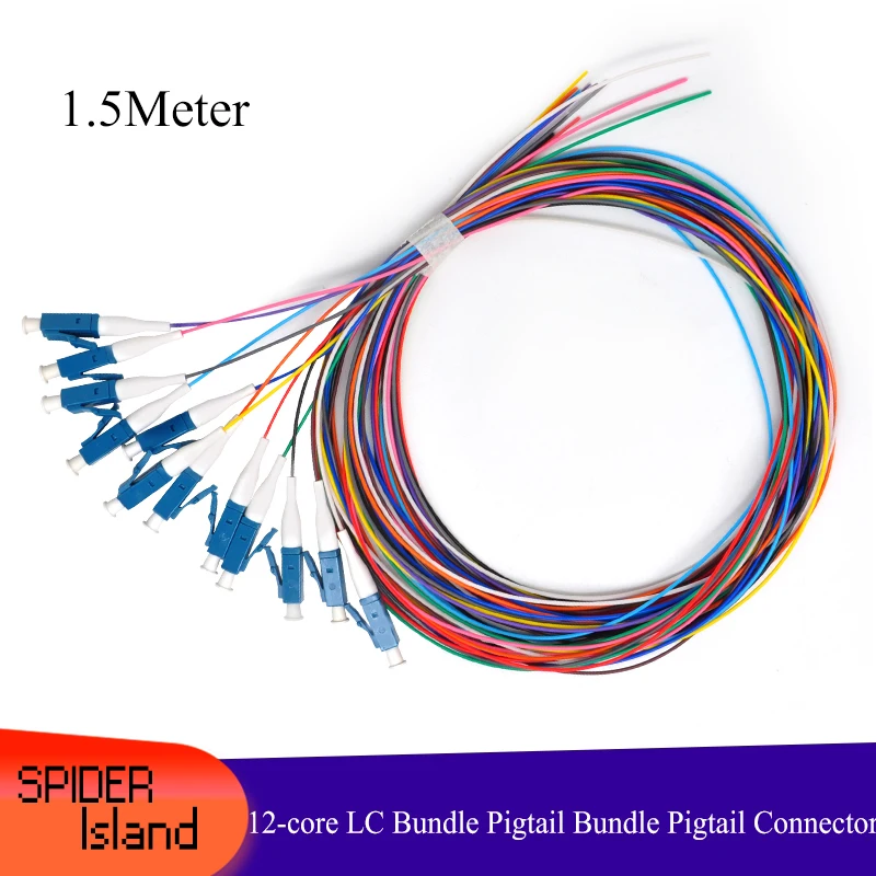 12 core LC Bundle Pigtails Jumper 12Pin Bundle Pigtail single model