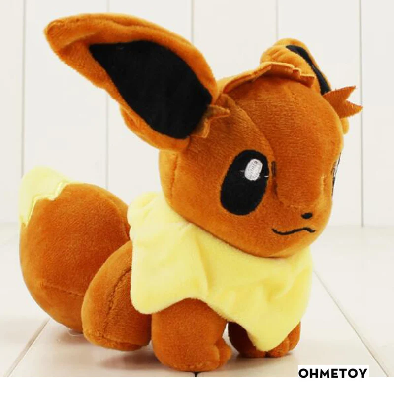 Розничная Eevee мягкая милая плюшевая кукла аниме игрушки 17 см дети мальчики девочки подарок на день рождения
