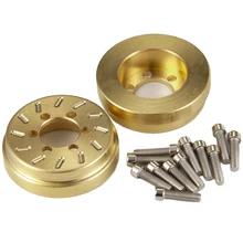 FBIL-2PCS латунь 63 г Внутренний противовес для 1,9 2,2 дюймов колёсные диски осевой SCX10 90046 D90 TF2 Traxxas