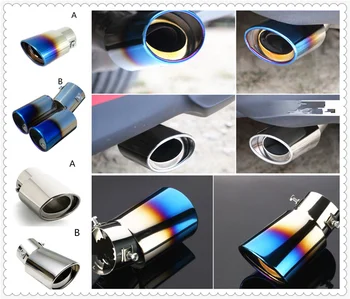 

Universal Car Accessories Exhaust pipe muffler tail throat for BMW F10 F20 530Li 335i 320si 630i E34 750i 330i 325i