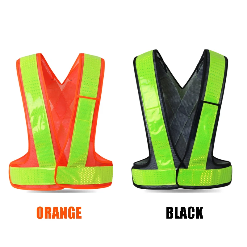 Reflective Safety Vest Reflective Vest Warning Cycling Vests For Bicycle Riding Night Warning Lighting Reflective