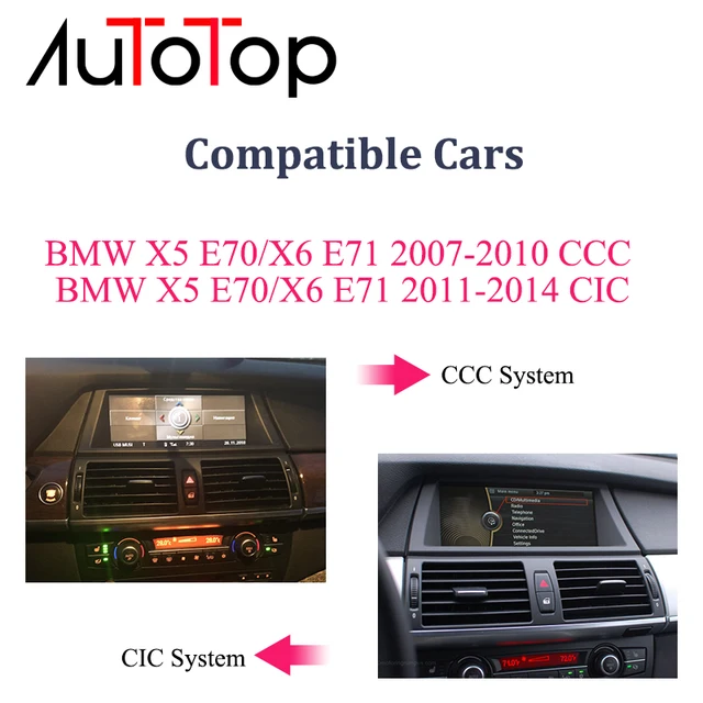AUTOTOP 1920*720 12.3 "BMW X5 E70 אנדרואיד CCC רכב אודיו סטריאו מולטימדיה צג עבור BMW X5 E70/X6 E71 2007 2010 CCC CIC GPS-2