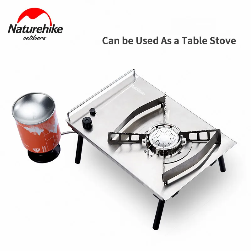 

Naturehike Camping Gas Stove Desktop Gas Cooker Electronic Fire Gas-burner Detachable Foot Portable Barbecue Stove Picnic Hiking