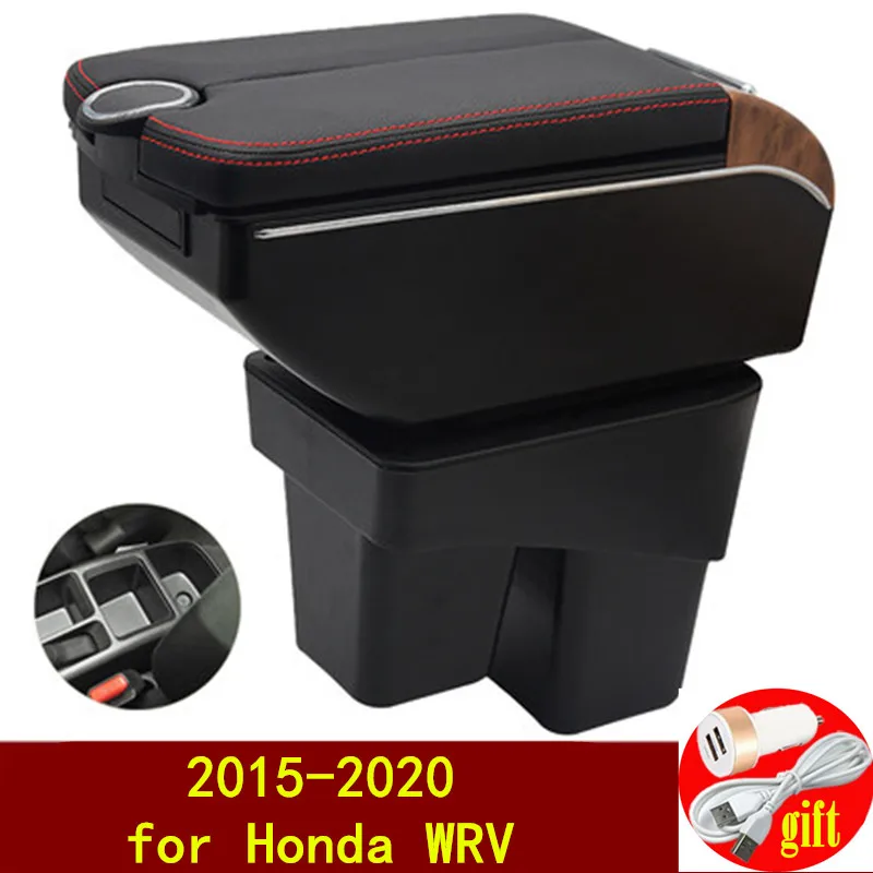 For Honda Wrv Armrest Box 20152020 Double Doors Open 7usb Centre