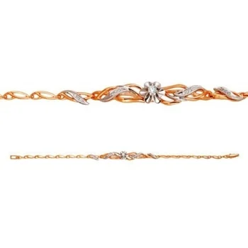 

Master brilliant bracelet with 13 red gold diamonds