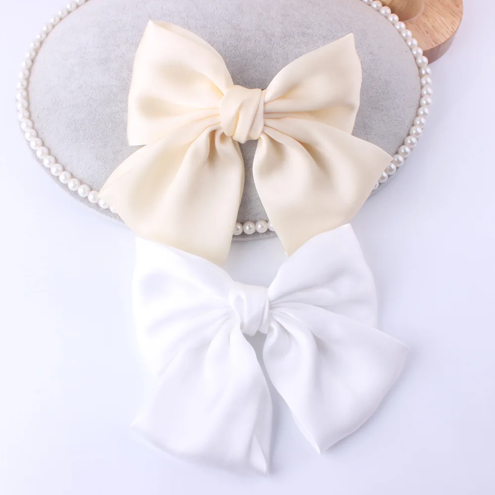 

Barrettes Europe And America Hair Accessories Large Bow Headband New Style Satin Headdress Hot Selling a Consignment Wholesale