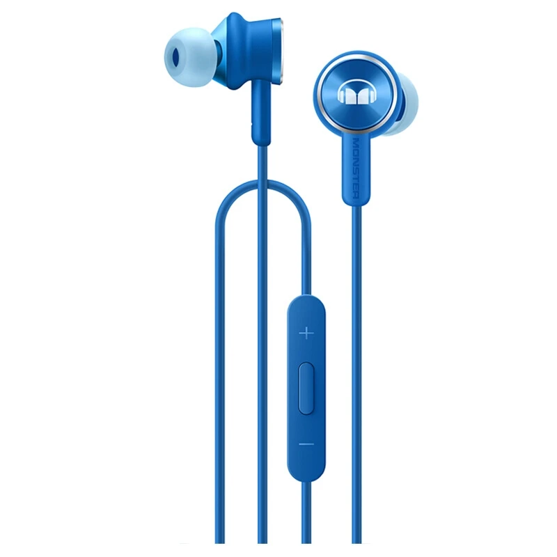 Оригинальные наушники huawei Honor Monster 2 AM17, 3,5 мм, наушники-вкладыши с микрофоном, чистый звук, наушники с проводным управлением, 1,1 м, гарнитура для Android 4,7 - Цвет: Синий