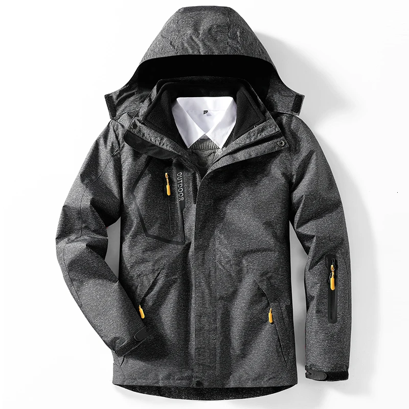 Refire gear, мужские уличные куртки, 2 шт., для походов, утолщенная, теплая ветровка, для катания на лыжах, альпинизма, Походов, Кемпинга, женское, Мужское пальто - Цвет: Women Camo Dark Gray